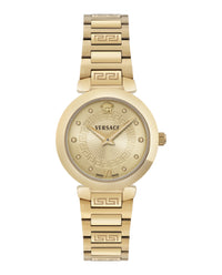 Versace Versace Womens  Gold 30mm Bracelet Fashion Watch