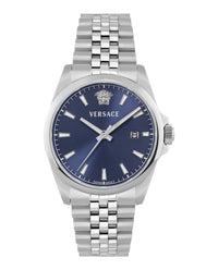Versace Versace Mens  Stainless Steel 40mm Bracelet Fashion Watch