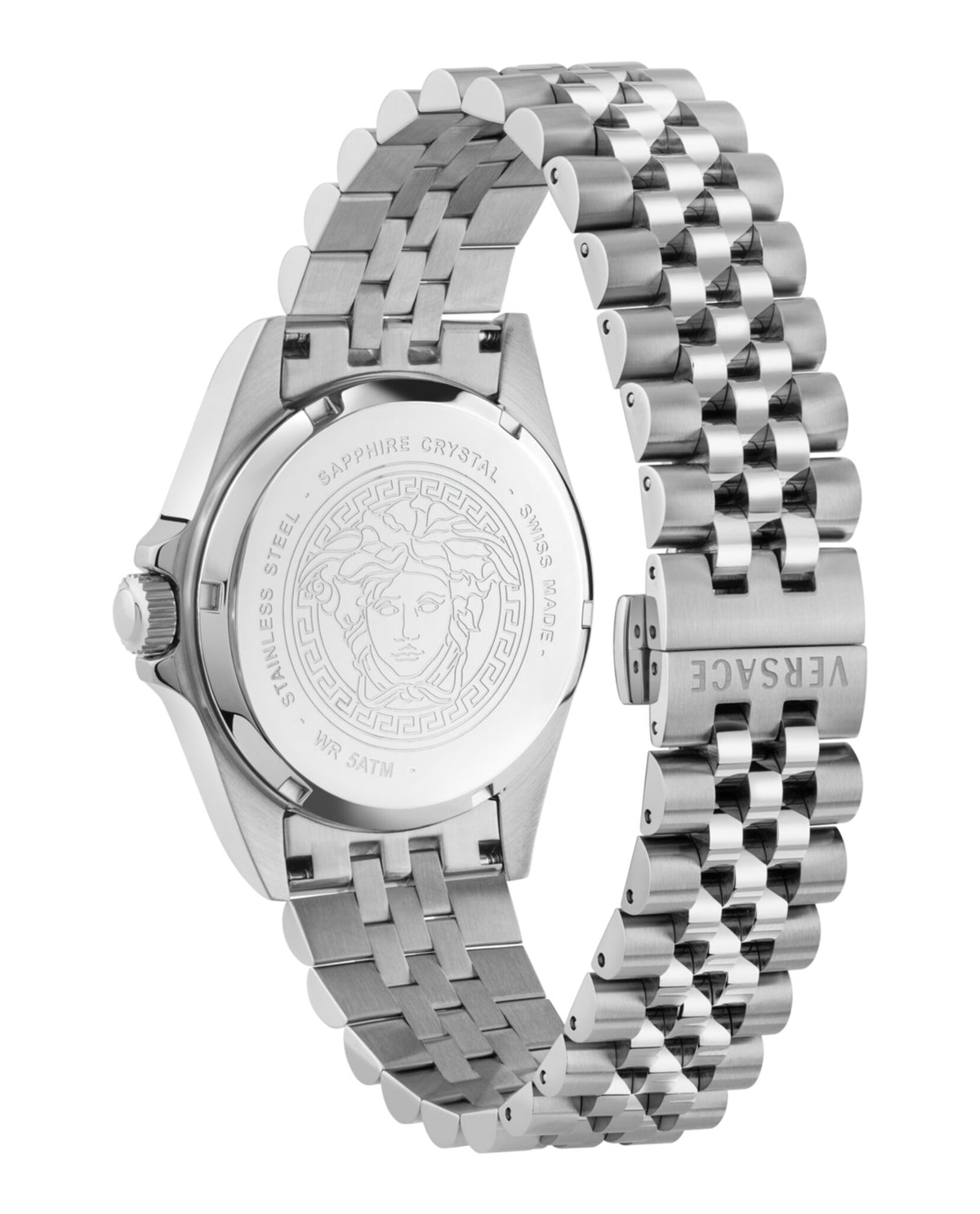 Versace Versace Mens  Stainless Steel 40mm Bracelet Fashion Watch