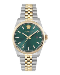 Versace Versace Mens  Two Tone 40mm Bracelet Fashion Watch