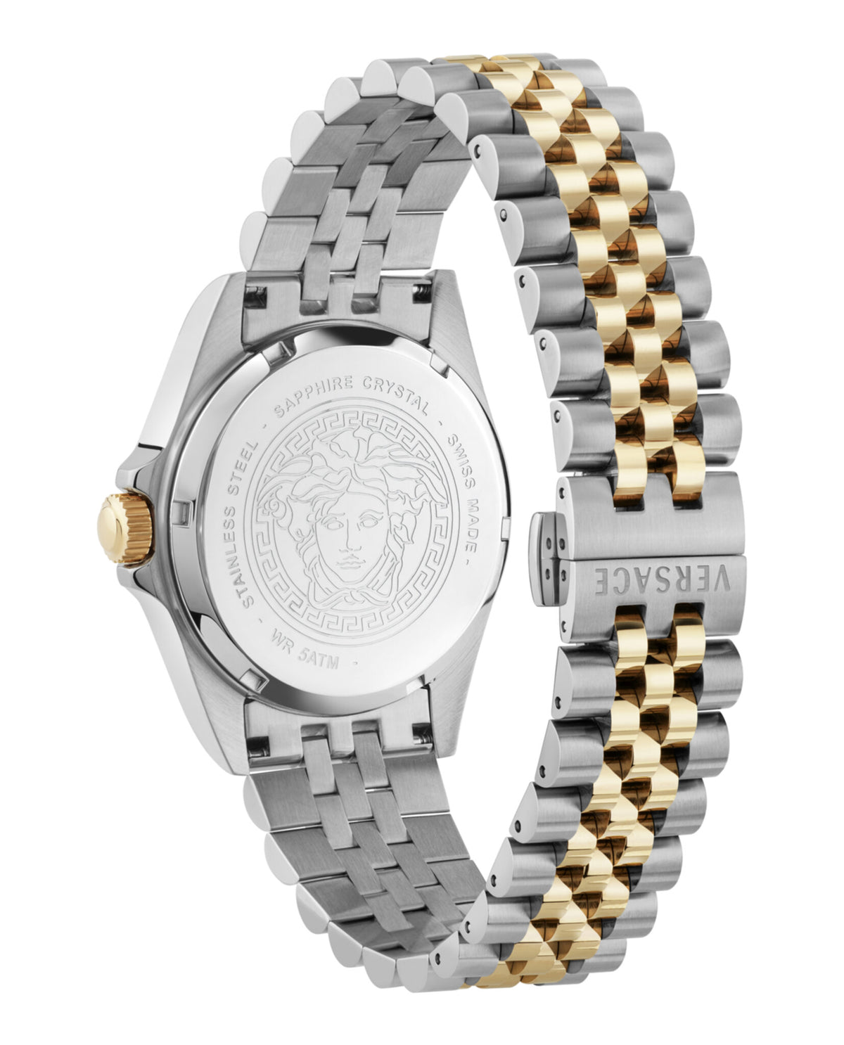 Versace Versace Mens  Two Tone 40mm Bracelet Fashion Watch