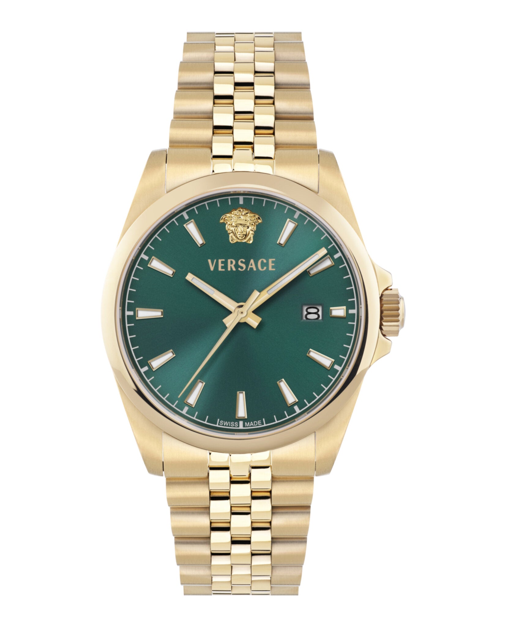 Versace Versace Mens  Gold 40mm Bracelet Fashion Watch