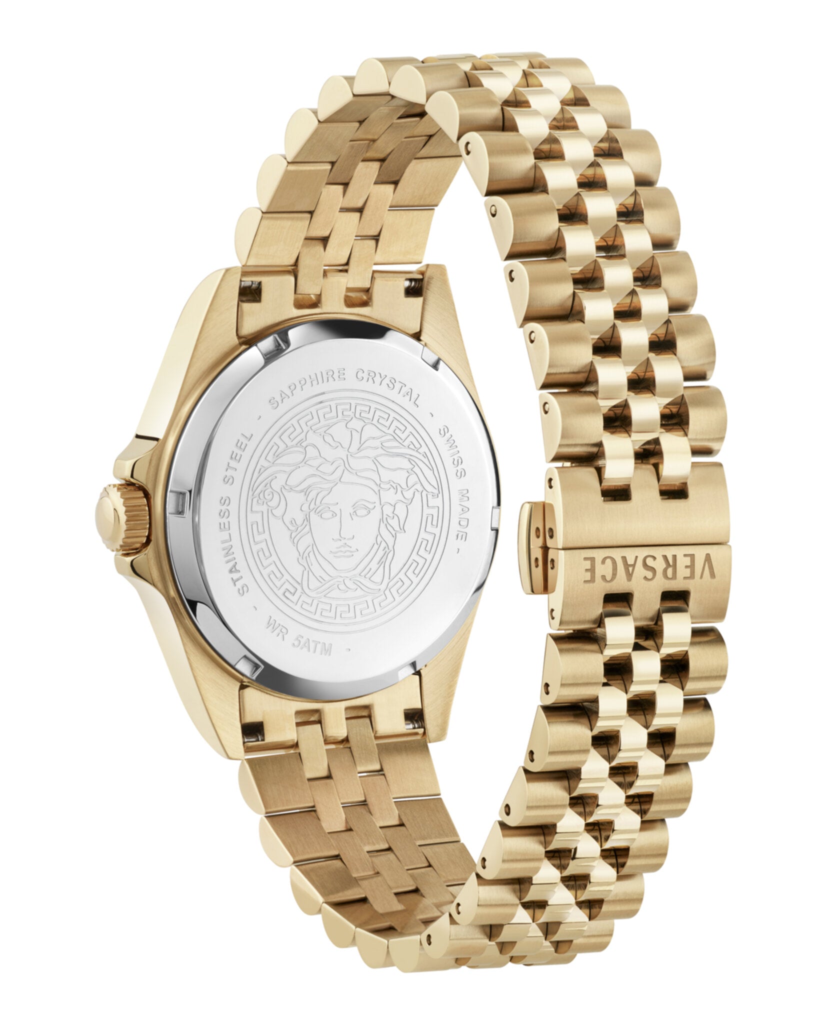 Versace Versace Mens  Gold 40mm Bracelet Fashion Watch
