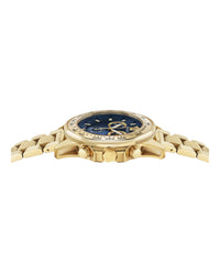 Versace Versace Mens  IP Yellow Gold 45mm Bracelet Fashion Watch