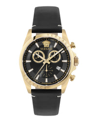 Versace Versace Mens  Gold 42mm Strap Fashion Watch