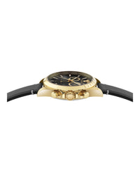 Versace Versace Mens  Gold 42mm Strap Fashion Watch