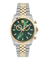Versace Versace Mens  Two Tone 42mm Bracelet Fashion Watch