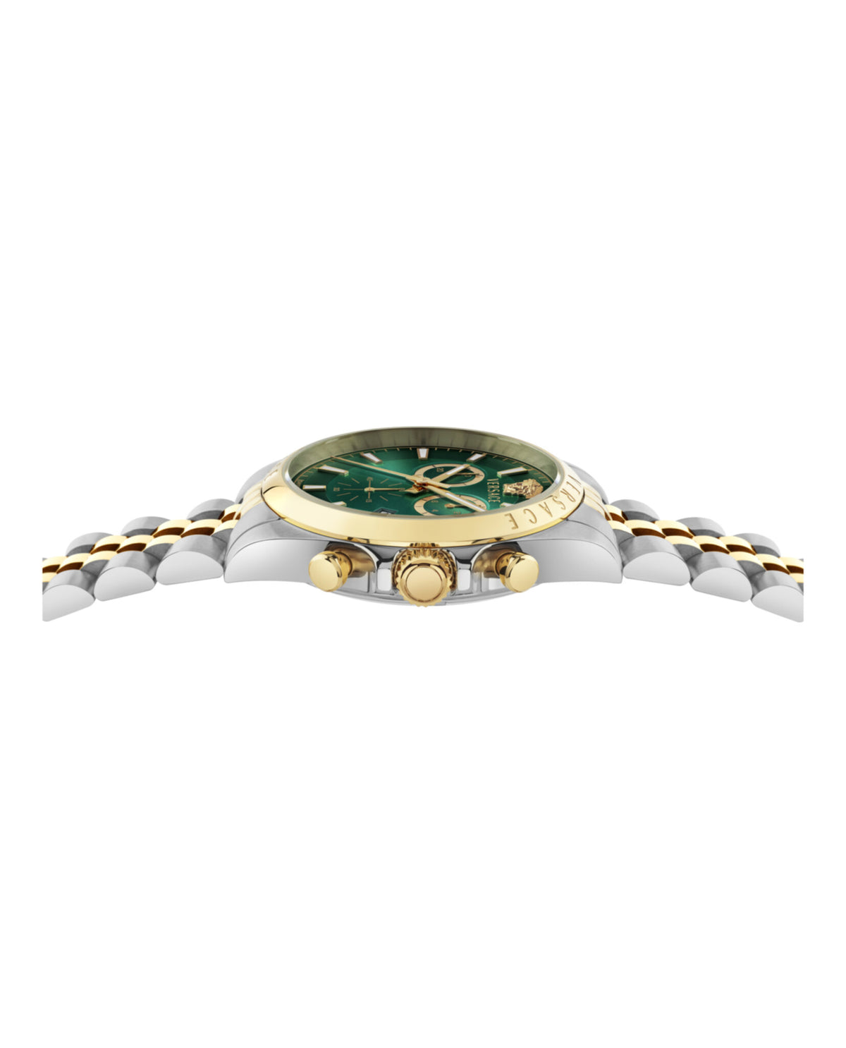 Versace Versace Mens  Two Tone 42mm Bracelet Fashion Watch
