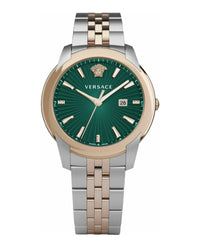 Versace Versace Mens  Two Tone 42mm Bracelet Fashion Watch
