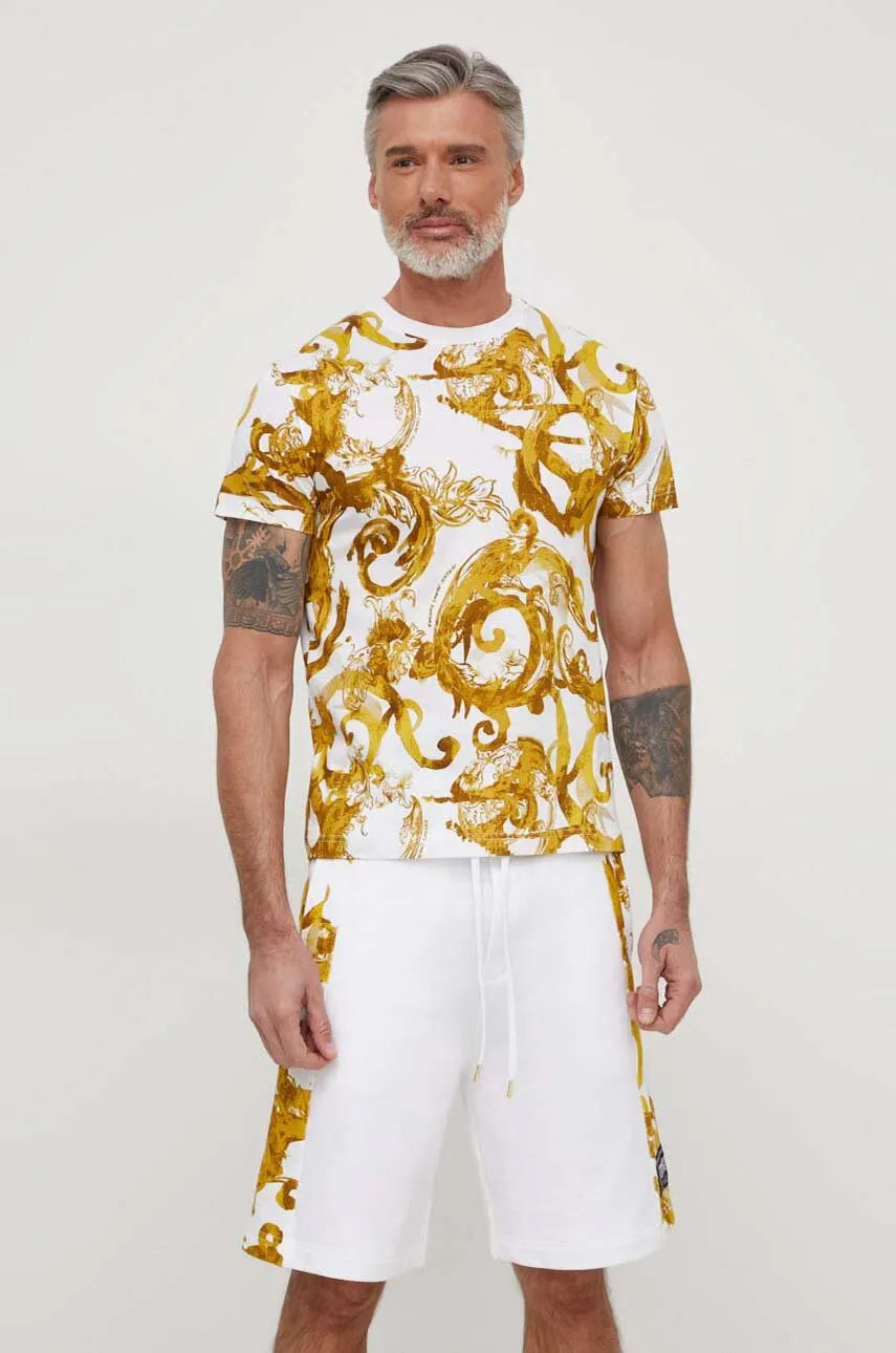 Versace Jeans Couture White Baroque Shorts – Luxe Comfort – Bluefly