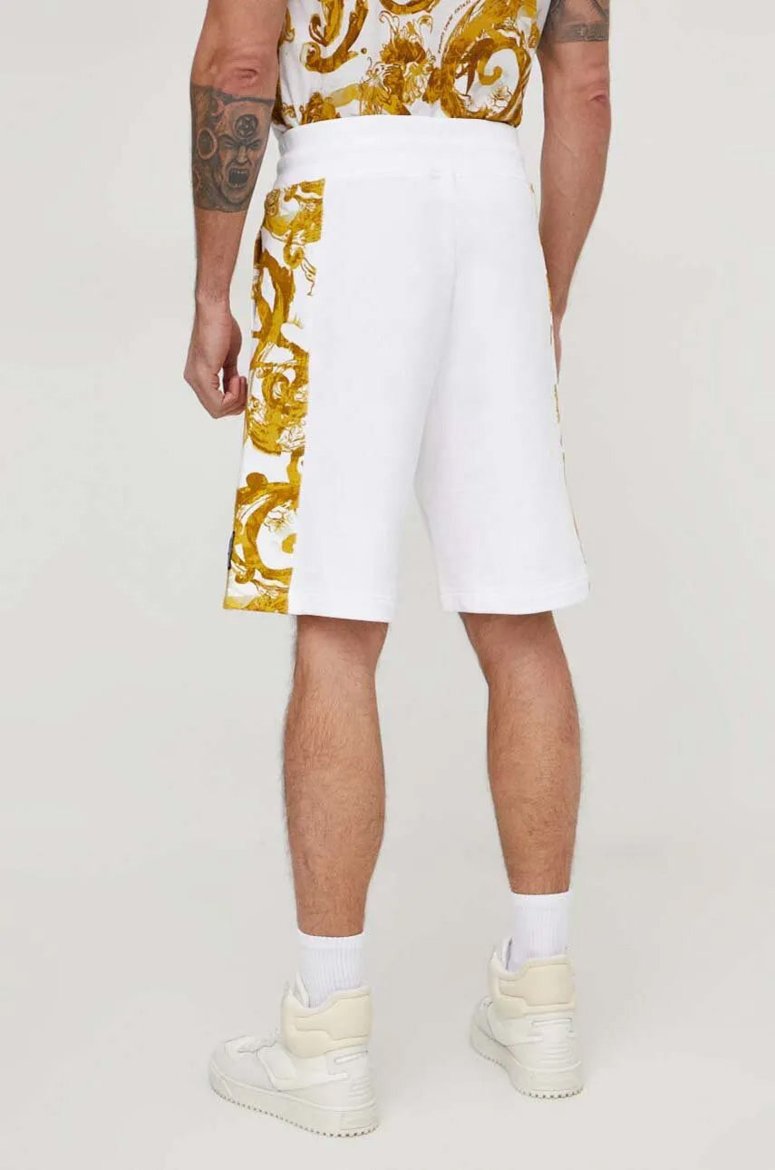Versace Jeans Couture White Baroque Shorts – Luxe Comfort – Bluefly