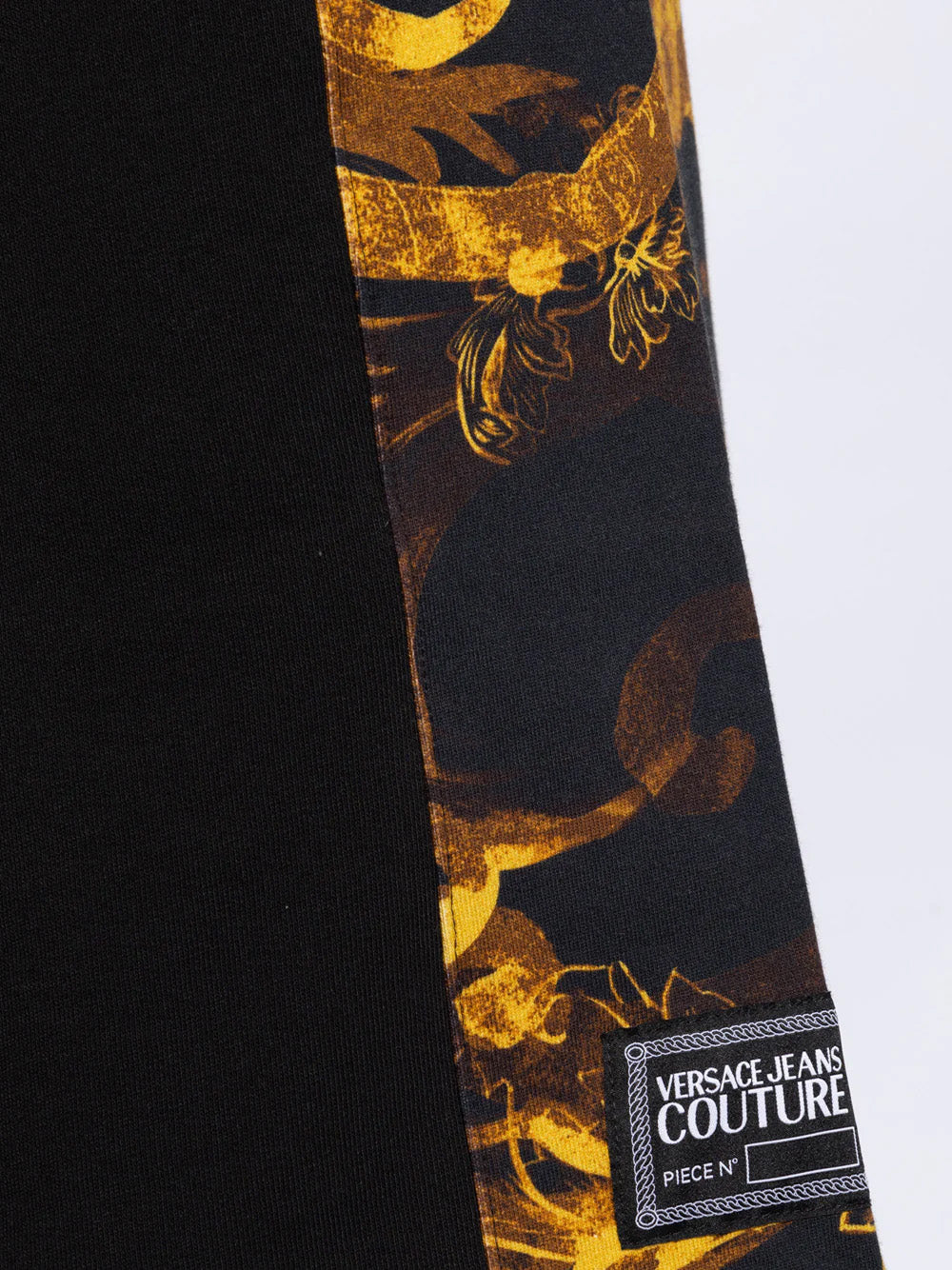 Versace Jeans Couture Black Baroque Shorts – Iconic Style