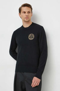 Versace Jeans Couture Sky Blue Logo Sweater – Everyday Elegance