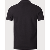 Versace Jeans Couture Men's Black Polo Shirt with Embroidered Medallion -