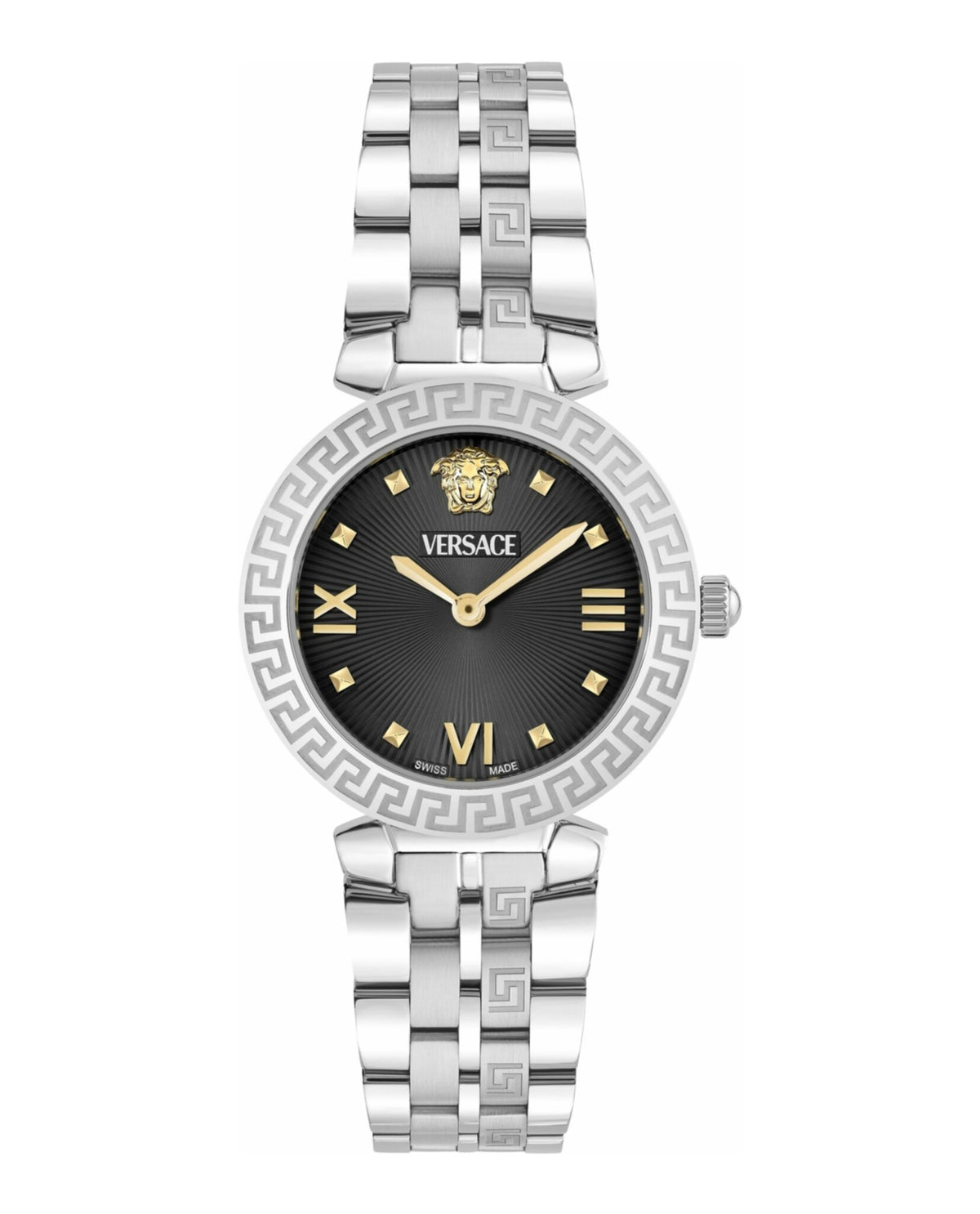 Versace Womens Stainless Steel 32mm Bracelet Fashion Watch