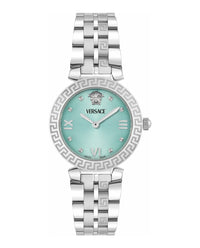 Versace Womens Stainless Steel 32mm Bracelet Fashion Watch