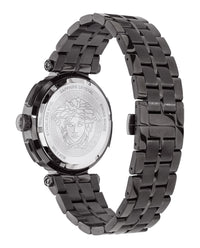 Versace Mens Greca Chrono IP Black 45mm Bracelet Fashion Watch