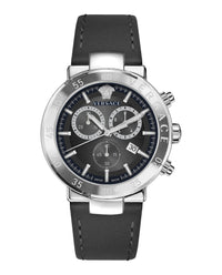 Versace Versace Mens  Stainless Steel 43mm Strap Fashion Watch