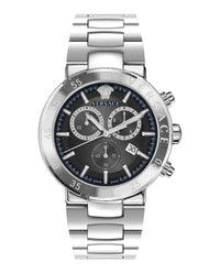 Versace Versace Mens  Stainless Steel 43mm Bracelet Fashion Watch