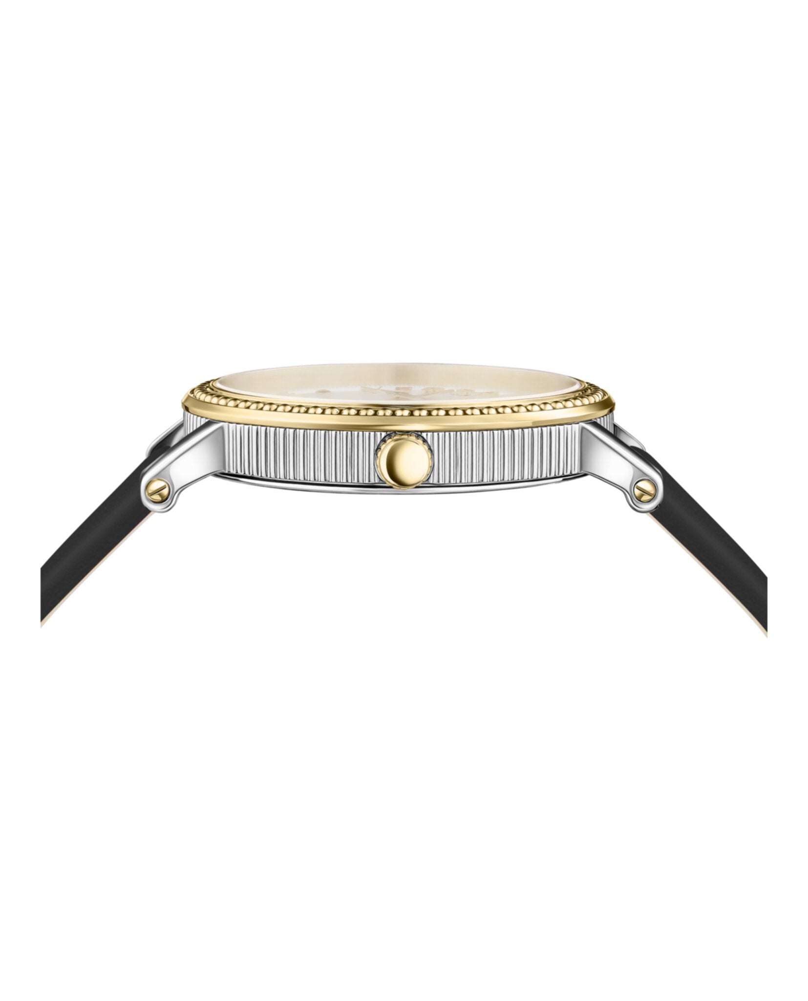 Versace Womens Two Tone 37mm Strap Fashion Watch
