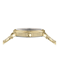 Versace Womens Gold 37mm Bracelet Fashion Watch
