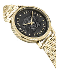 Versace Womens V-Dollar Gold 37mm Bracelet Fashion Watch