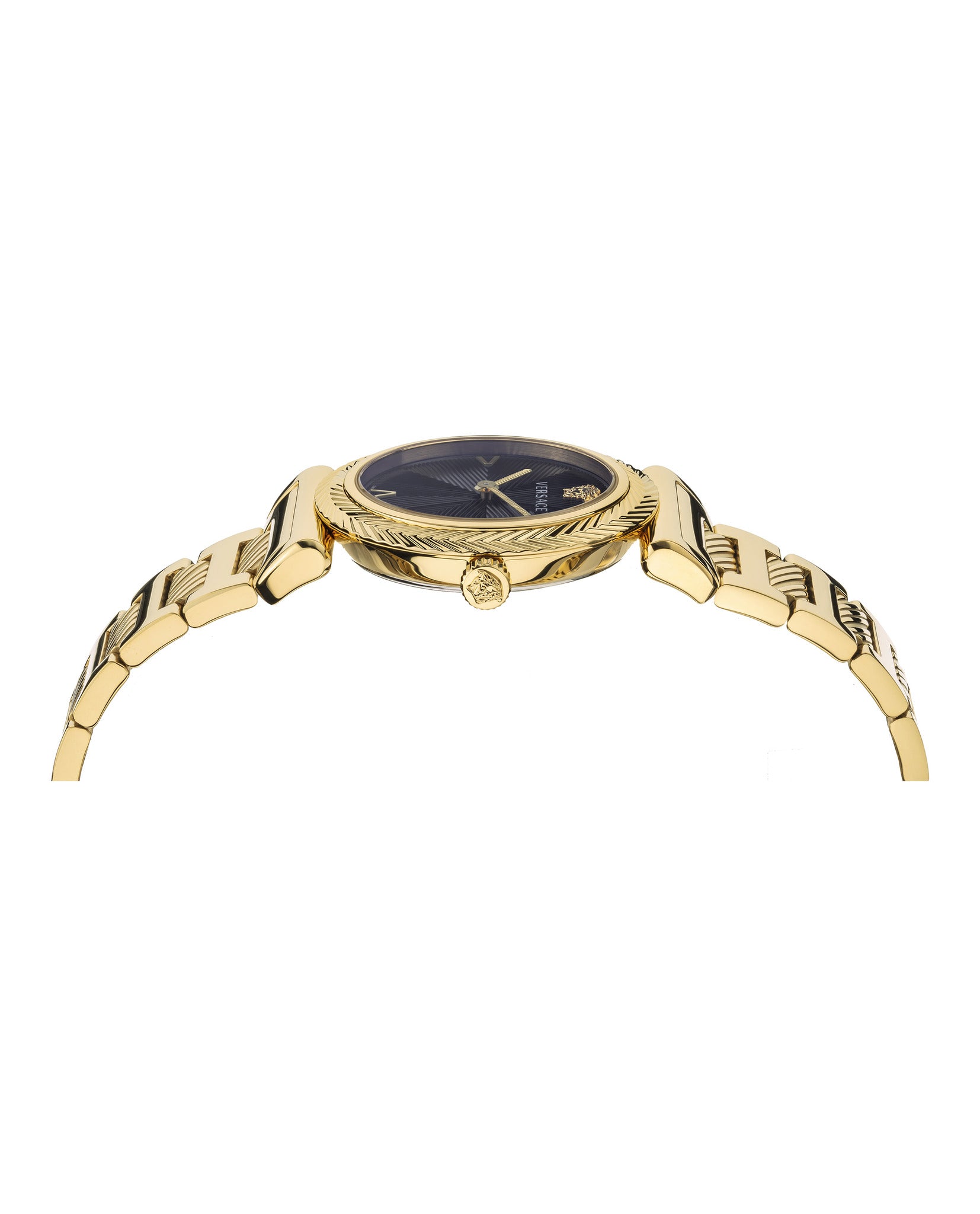 Versace Womens IP Yellow Gold 35mm Bracelet Fashion Watch