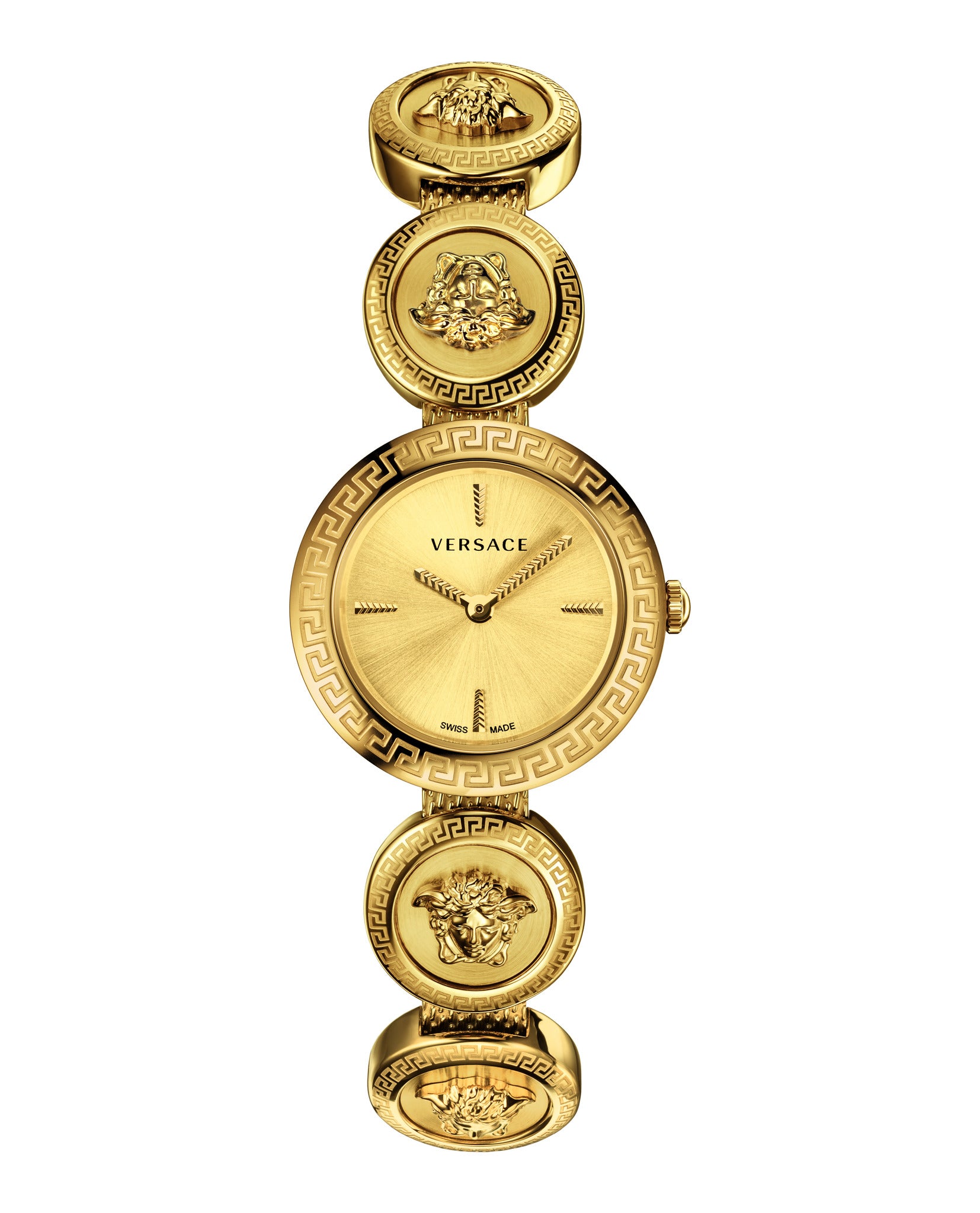 Versace Versace Womens  Gold 28mm Bracelet Fashion Watch