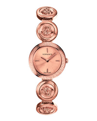 Versace Versace Womens  Rosegold 28mm Bracelet Fashion Watch