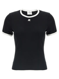 COURREGES Courreges Women 'Signature Contrast' T-Shirt