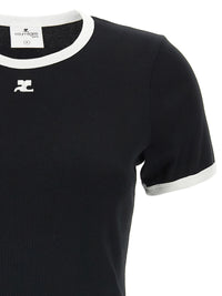 COURREGES Courreges Women 'Signature Contrast' T-Shirt