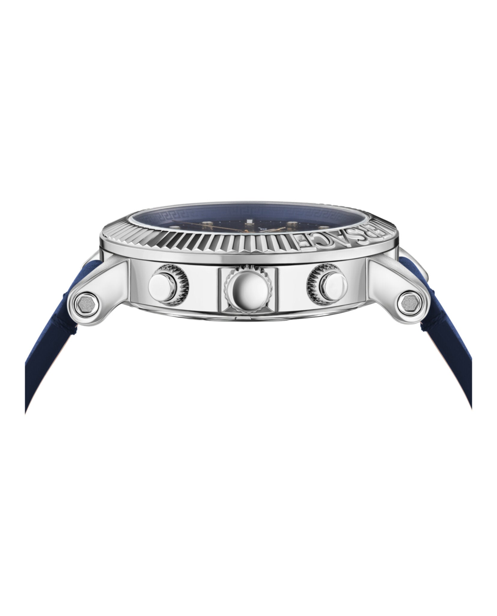 Versace Mens V-Chrono Classic  45mm Strap Fashion Watch