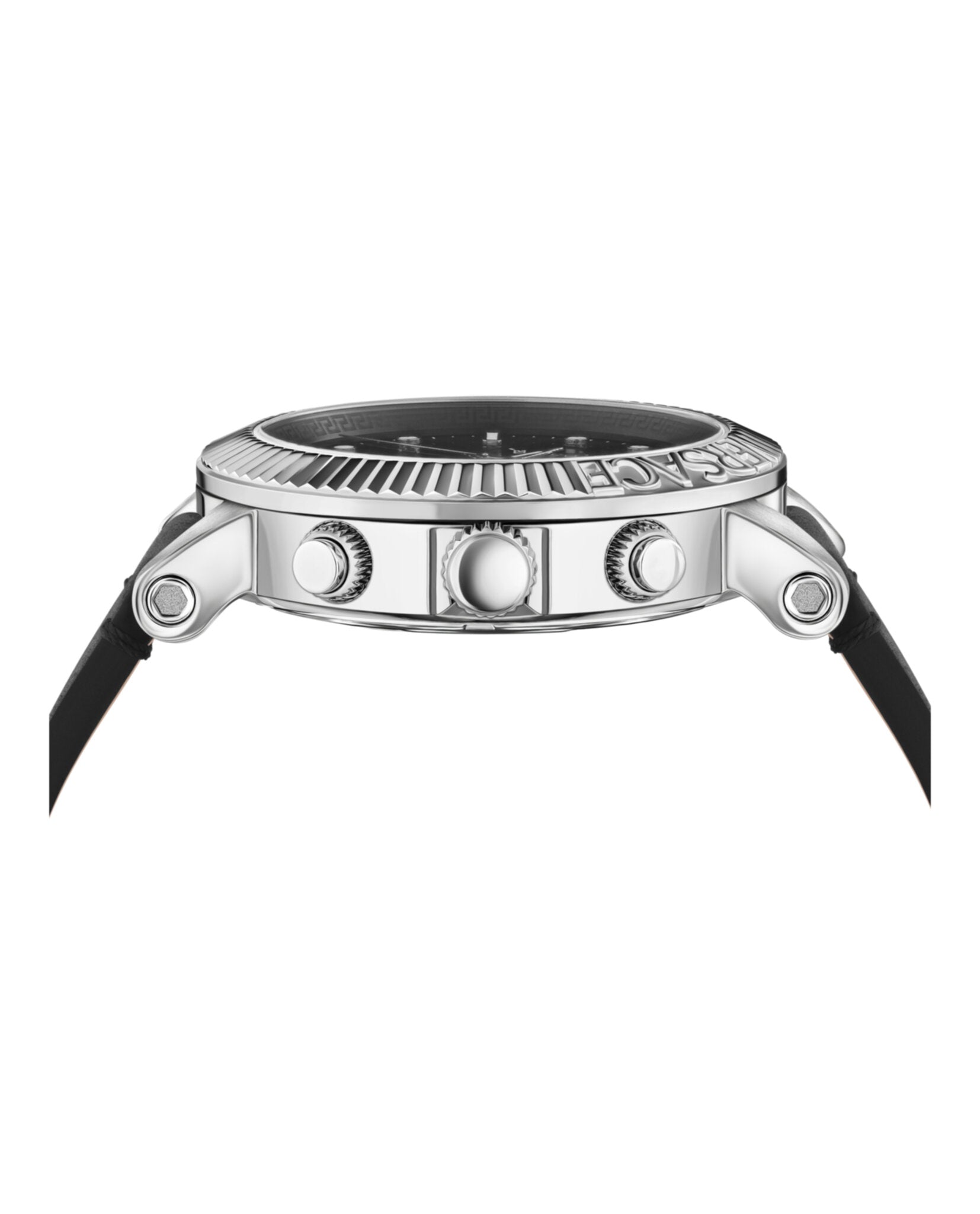 Versace Versace Mens  Stainless Steel 45mm Strap Fashion Watch