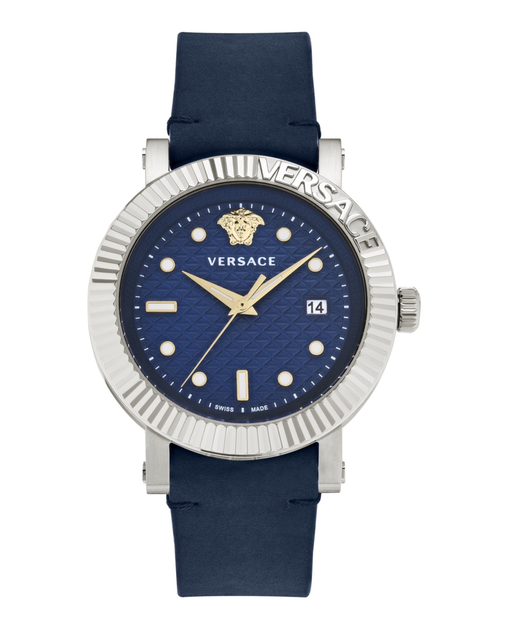 Versace Mens V-Classic 42mm Strap Fashion Watch