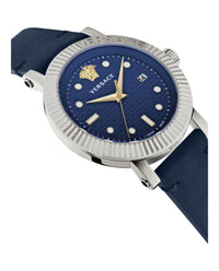 Versace Mens V-Classic 42mm Strap Fashion Watch