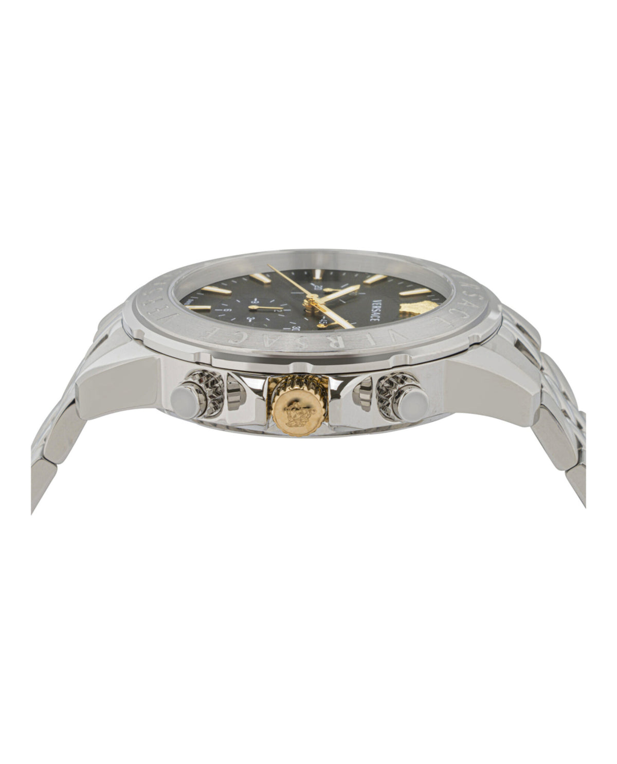 Versace Versace Mens  Stainless Steel 44mm Bracelet Fashion Watch