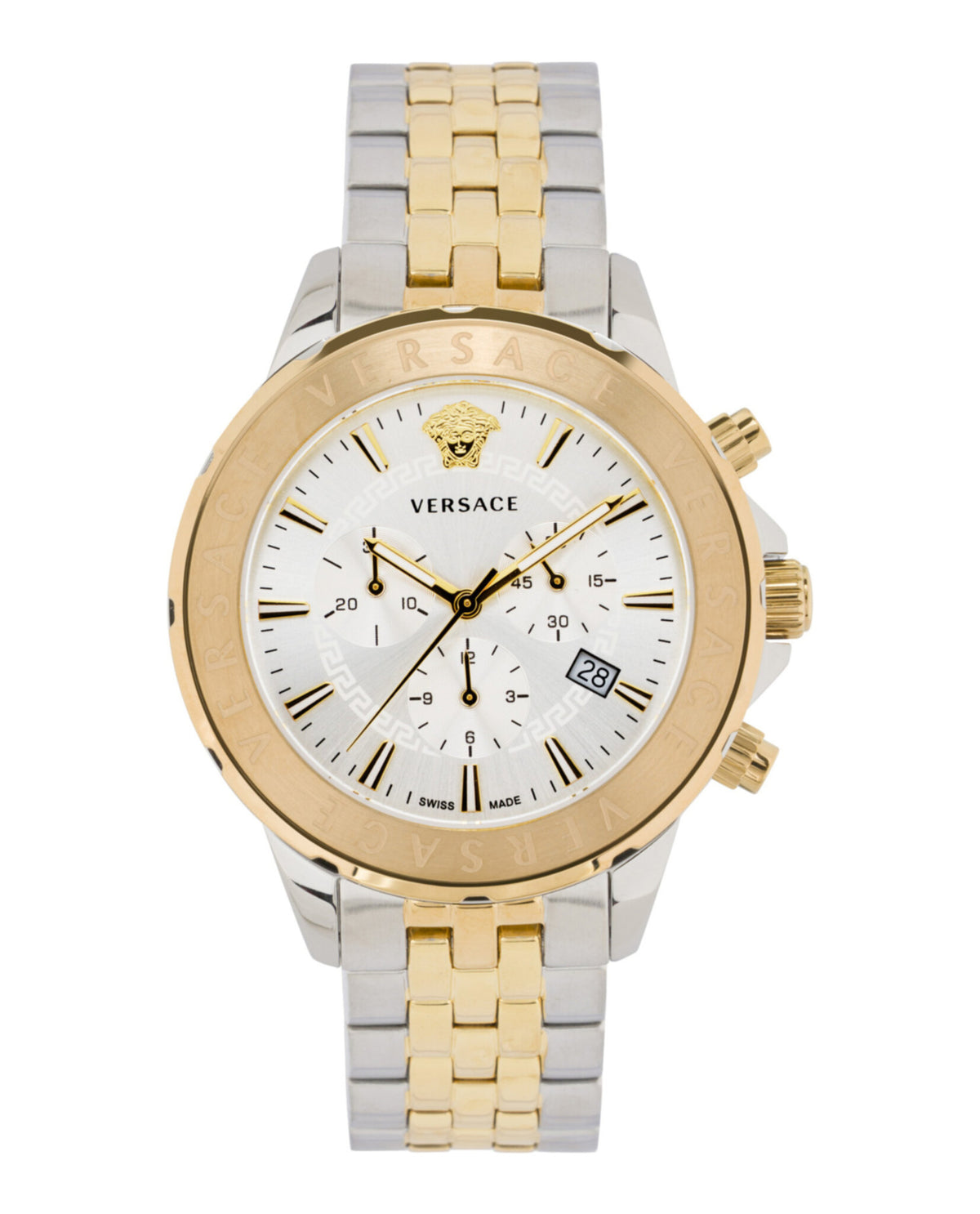 Versace Mens TT IPYG/SS 44mm Bracelet Fashion Watch