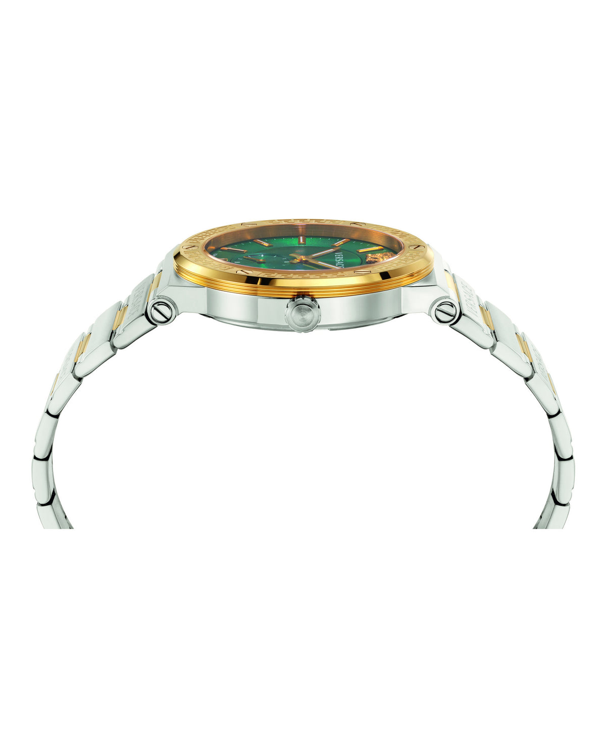 Versace Mens Stainless Steel/IP Yellow Gold 41mm Bracelet Fashion Watch