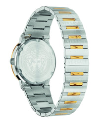 Versace Mens Stainless Steel/IP Yellow Gold 41mm Bracelet Fashion Watch