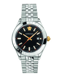 Versace Mens Stainless Steel/IP Yellow Gold 42mm Bracelet Fashion Watch
