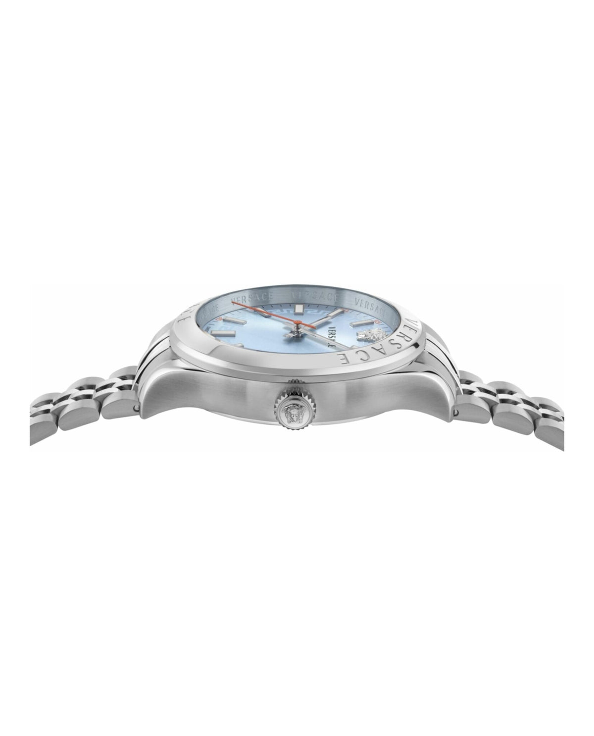 Versace Mens Stainless Steel 42mm Bracelet Fashion Watch