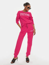 Versace Jeans Couture Pink Logo Joggers – Luxe Streetwear Redefined