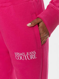 Versace Jeans Couture Pink Logo Joggers – Luxe Streetwear Redefined