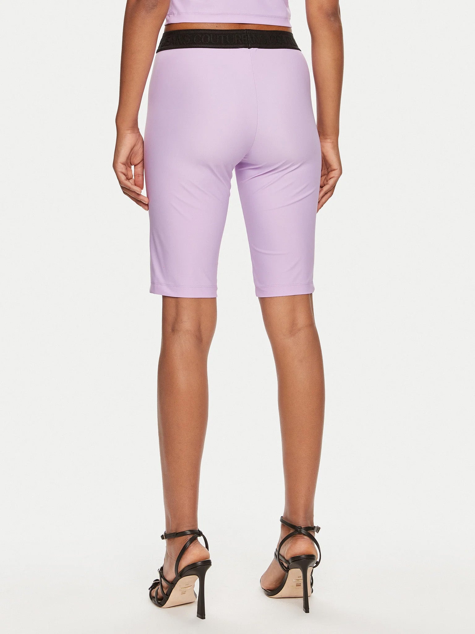 Versace Jeans Couture Cycling Shorts - Lavender Luxury Athleisure-