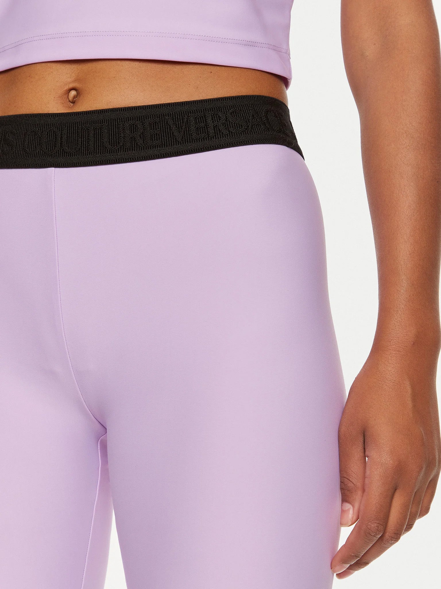Versace Jeans Couture Cycling Shorts - Lavender Luxury Athleisure-