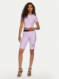 Versace Jeans Couture Cycling Shorts - Lavender Luxury Athleisure-