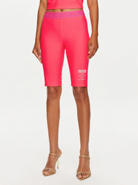 Versace Jeans Couture Hot Pink Cycling Shorts - Bold Designer Athleisure-