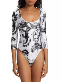 Versace Jeans Couture Baroque Print Bodysuit – Statement Elegance in Motion-