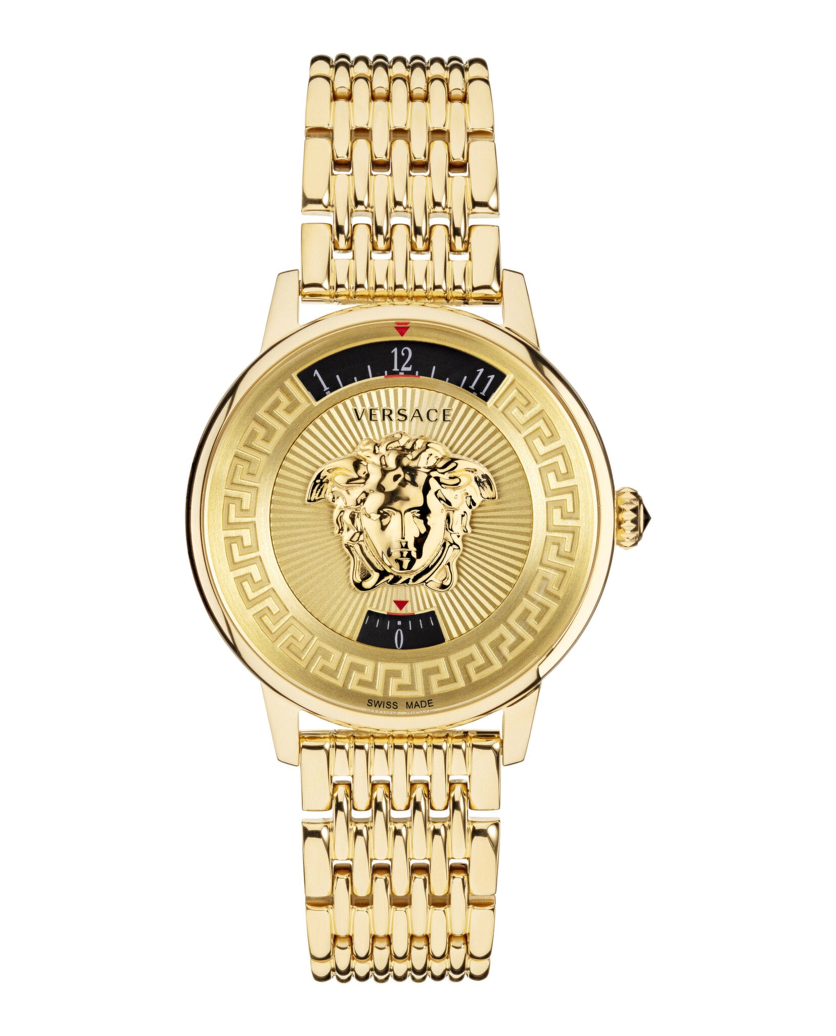 Versace Versace Womens  IP Yellow Gold 38mm Bracelet Fashion Watch