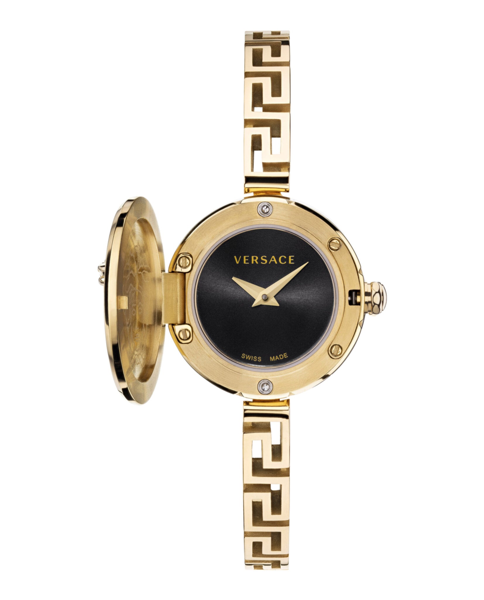Versace Versace Womens  Gold 25mm Bracelet Fashion Watch